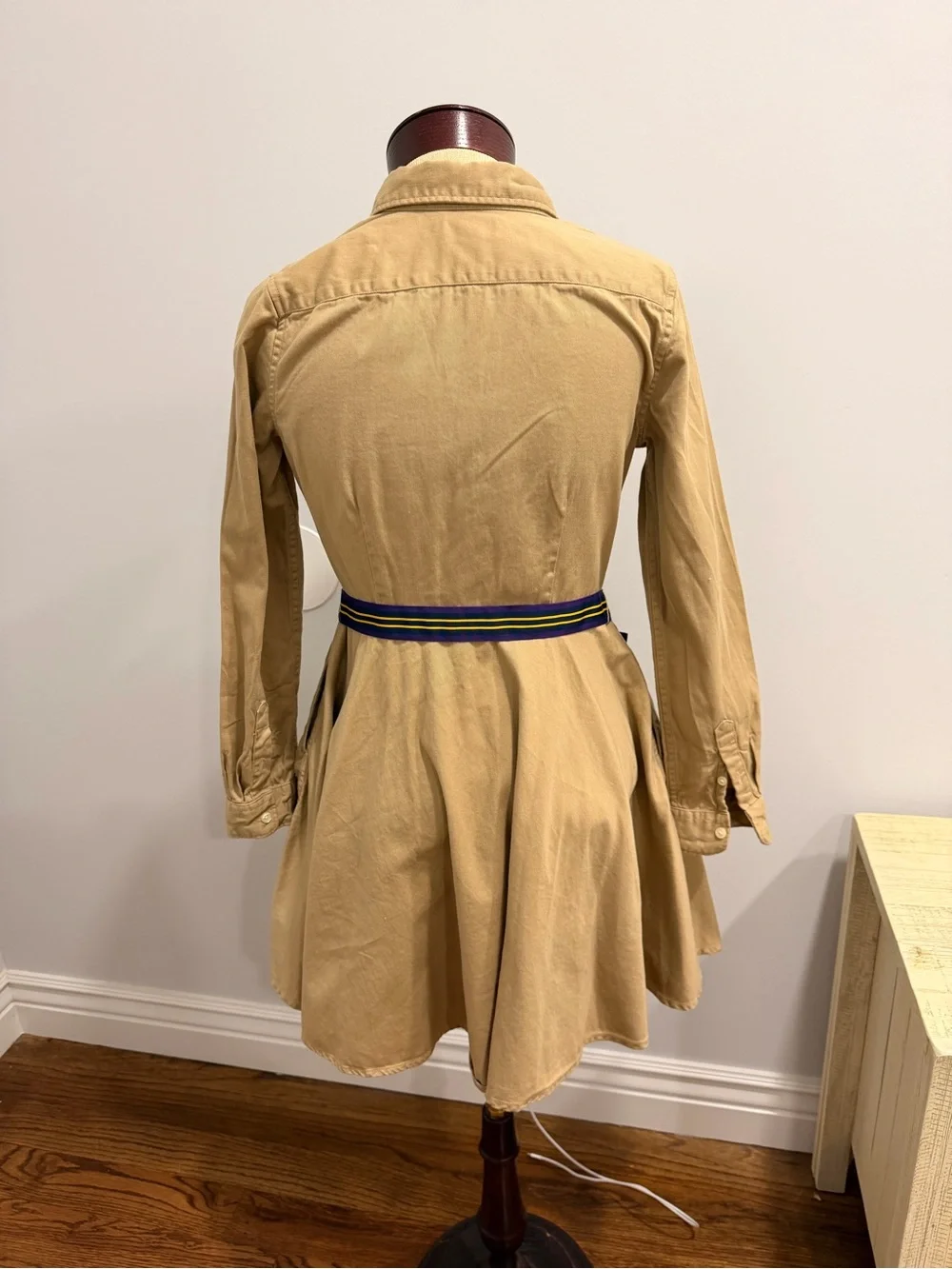 Polo by Ralph Lauren Tan Button-Front Shirt Dress